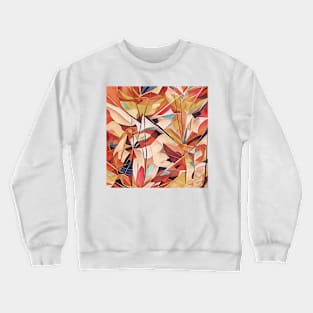 Tropical Plant Abstract Crewneck Sweatshirt